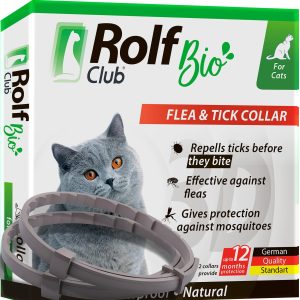 Natural Flea & Tick Collar for Cats   12 Months Control of Best Prevention & Safe Treatment   Anti Fleas and Ticks Essential Oil Repellent (1 Count)