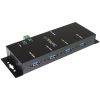 StarTech.com 4 Port Industrial USB 3.0 Hub - 5Gbps - Mountable - Rugged USB Hub - Image 2