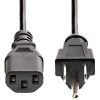 StarTech.com 25ft(7.6m) Computer Power Cord, NEMA 5-15P to C13, 10A 125V 18AWG, Black Replacement AC PC Power Cord, TV/Monitor Power Cable - Image 3