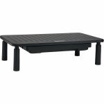 Eaton Tripp Lite Series Monitor Riser for Desk, 15 x 9 in. - Height Adjustable, Storage Drawer, Metal, Black