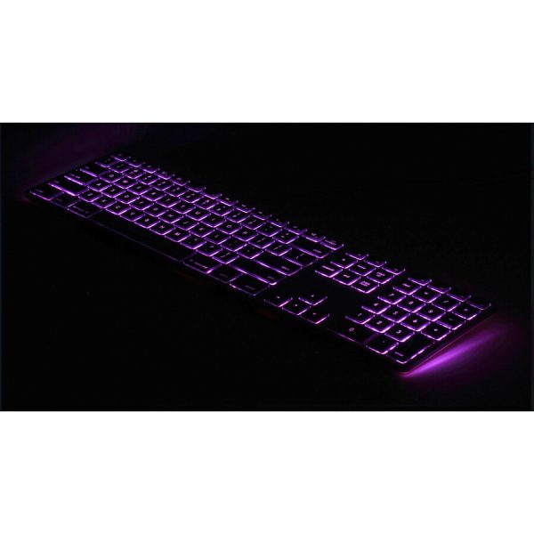 Matias RGB Backlit Wired Aluminum Keyboard for Mac - Space Gray - Image 4