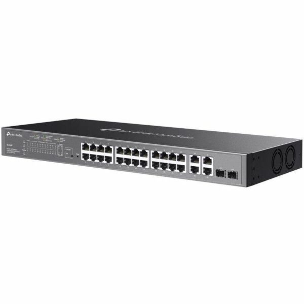 TP-Link Omada SL2428P - Omada 24-Port 10/100 Mbps + 4-Port Gigabit Smart Switch with 24-Port PoE+ - Image 3