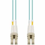 AddOn 0.5m LC (Male) to LC (Male) Aqua OM4 Duplex Fiber OFNR (Riser-Rated) Patch Cable
