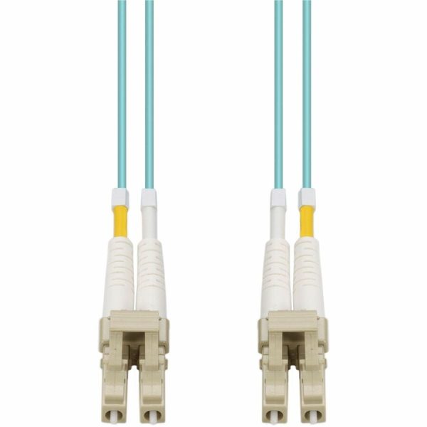 AddOn 0.5m LC (Male) to LC (Male) Aqua OM4 Duplex Fiber OFNR (Riser-Rated) Patch Cable