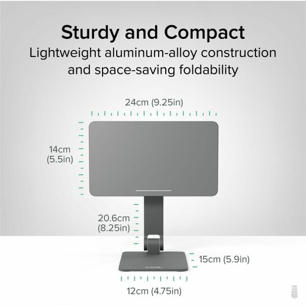 Plugable Magnetic Tablet Holder for iPad Stand Compatible with MagSafe iPad Pro 11" and iPad Air 10.9" - Image 4