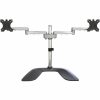 StarTech.com Dual Monitor Stand, Ergonomic Desktop Monitor Stand for up to 32"(17.6lb/8kg) VESA Displays, Free-Standing Adjustable, Silver - Image 5
