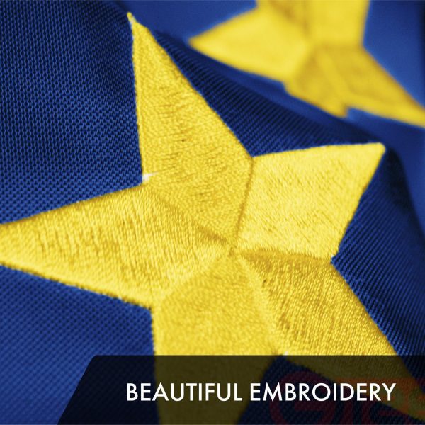 Alaska State Flag 300D Embroidered Polyester 3x5 Ft - Image 3