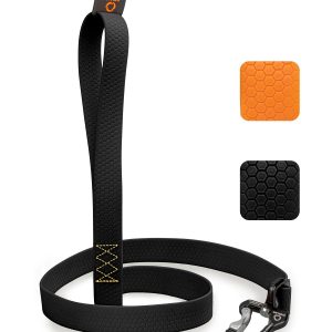 Evolutor Extra Heavy Duty Dog Leash 4 Ft   Durable Leash for Large Medium and Small Dogs   Strong Leashes for Large Breed Dogs   Walking Dog Leash (Black)