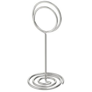 10 Pack Table Number Holders for Wedding   Silver Place Card Holder   Table Sign Holders   Picture   Photo Holders for Tables   Mini Table Number Stands Silver   Small Table Number Holders Clip Stand
