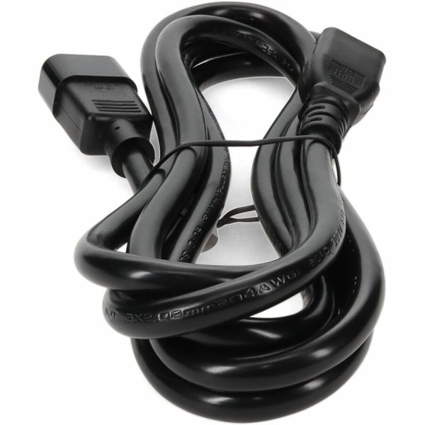 6ft C13 Female to C14 Male 14AWG 100-250V at 10A Black Power Cable - Image 4
