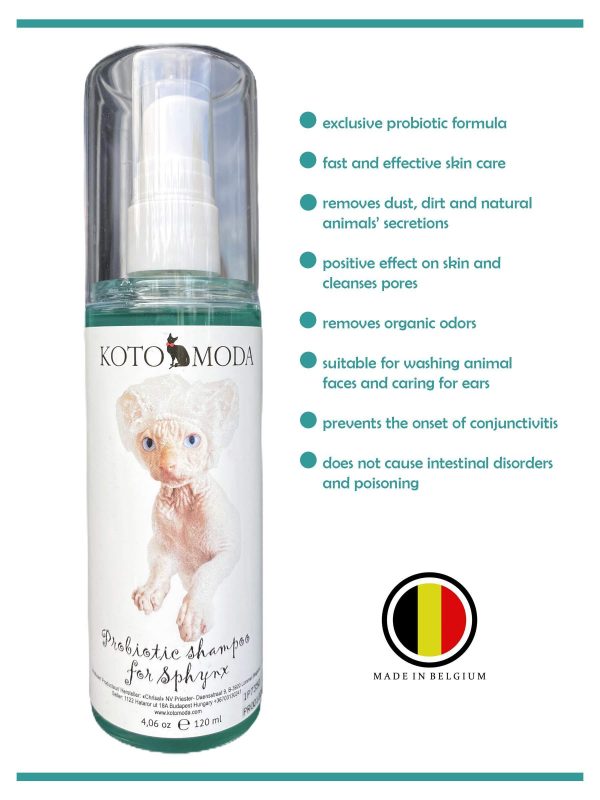 Probiotic Shampoo for Sphynx Cats (4.22) - Image 2