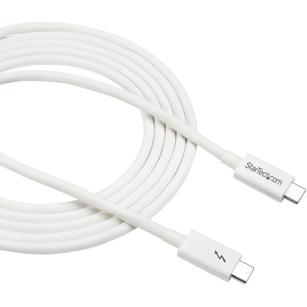 StarTech.com 6.6ft (2m) Thunderbolt 3 Cable, 20Gbps, 100W PD, 4K Video, Thunderbolt-Certified, Compatible w/ TB4/USB 3.2/DisplayPort - Image 4