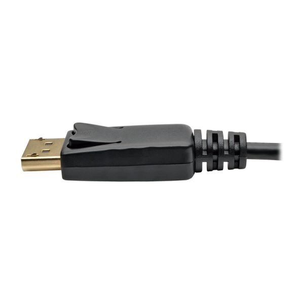 Eaton Tripp Lite Series Mini DisplayPort to DisplayPort Adapter Cable, 4K 60 Hz (M/M), DP Latching Connector, Black, 6 ft. (1.8 m) - Image 5
