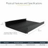 StarTech.com 2U 22in Vented Rack Mount Shelf - Fixed 22 inch Deep antilever Rackmount Tray for Server Rack Cabinet Shelf - 50lbs / 23kg - Image 3