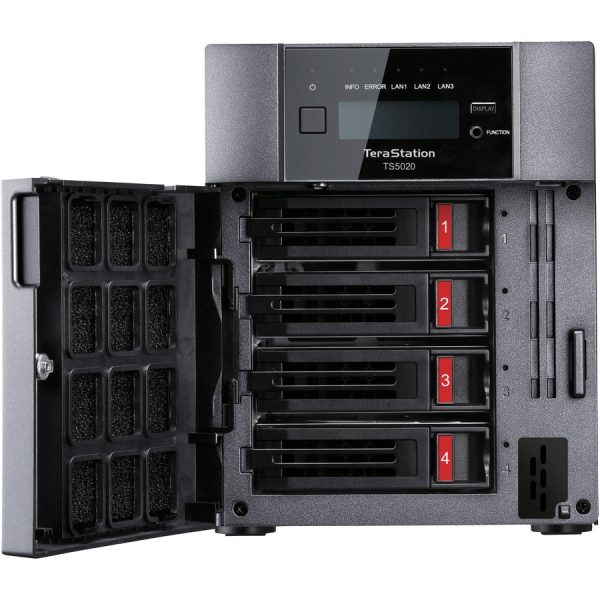 BUFFALO TeraStation 5420 4-Bay 16TB (2x8TB) Business Desktop NAS Storage Hard Drives Included - Image 2