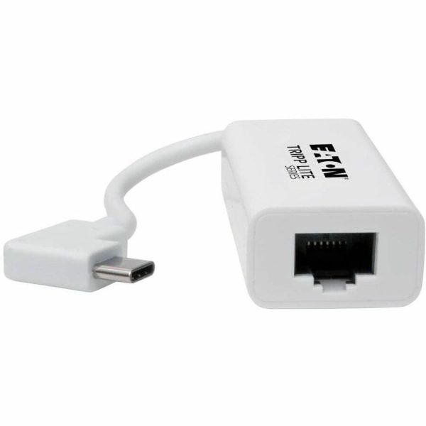 Eaton Tripp Lite Series USB-C to Gigabit Network Adapter with Right Angle USB-C, Thunderbolt 3 Compatibility - White - Image 8