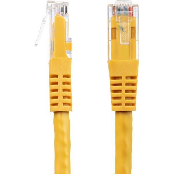 StarTech.com 1ft CAT6 Ethernet Cable - Yellow Molded Gigabit - 100W PoE UTP 650MHz - Category 6 Patch Cord UL Certified Wiring/TIA - Image 3