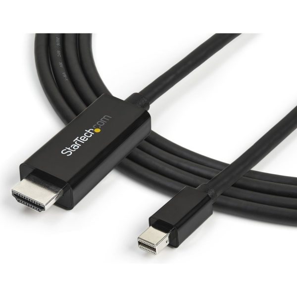 StarTech.com 10ft (3m) Mini DisplayPort to HDMI Cable, 4K 30Hz Video, Mini DP to HDMI Adapter/Converter Cable, mDP to HDMI Monitor/Display - Image 2