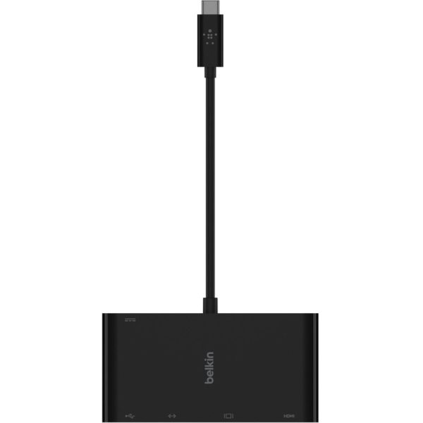 Belkin USB-C Multiport Adapter, USB-C to HDMI - USB A 3.0 - VGA, up to 100W Power Delivery, up 4k Resolution - Image 4