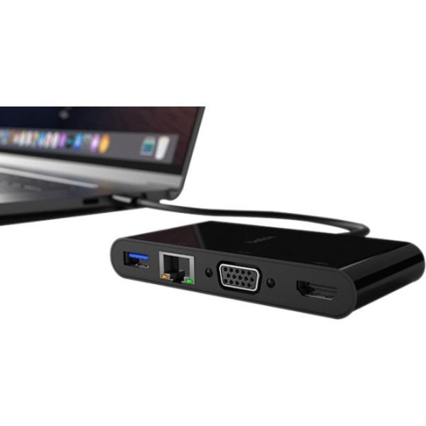 Belkin USB-C Multiport Adapter, USB-C to HDMI - USB A 3.0 - VGA, up to 100W Power Delivery, up 4k Resolution - Image 9