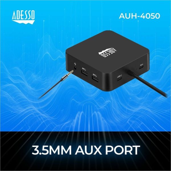 Adesso 11 in USB-C Multiport Docking Station(TAA Compliant) - Image 8