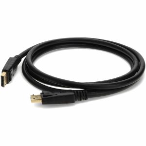 5PK 3ft DisplayPort 1.2 Male to DisplayPort 1.2 Male Black Cables For Resolution Up to 3840x2160 (4K UHD)