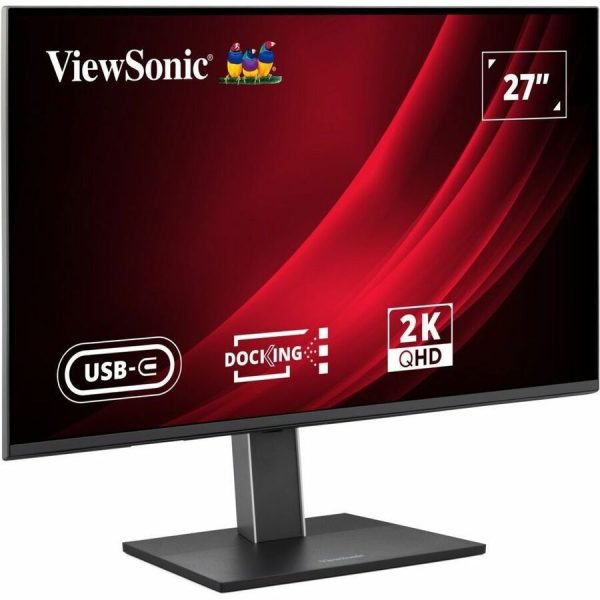 ViewSonic VG2758-2K 27 Inch 1440p IPS Docking Monitor with Advanced Ergonomics, 100W USB C, 5-port USB Hub, HDMI, DisplayPort, and Daisy Chain for Home and Office - Image 6