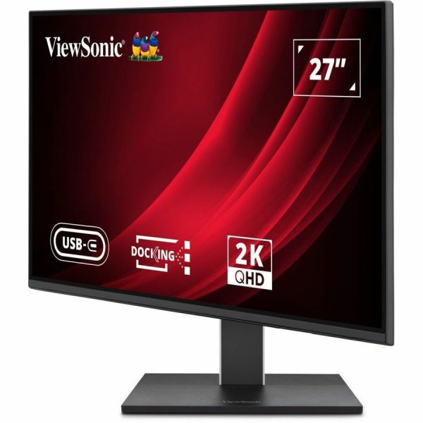 ViewSonic VG2758-2K 27 Inch 1440p IPS Docking Monitor with Advanced Ergonomics, 100W USB C, 5-port USB Hub, HDMI, DisplayPort, and Daisy Chain for Home and Office - Image 7