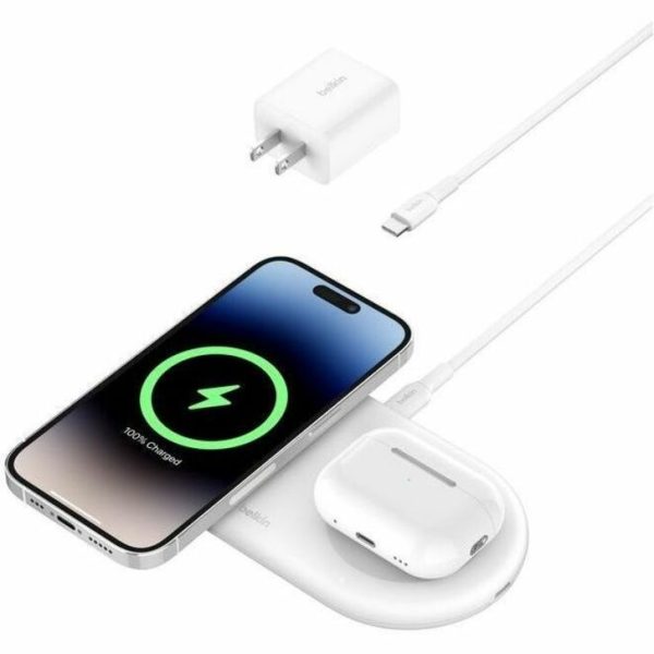 Belkin 2-in-1 Magnetic Wireless Charging Pad with Qi2 15W - Image 4