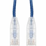AddOn 6ft Blue CAT 6 Slim PVC Ethernet Cable Snagless Clear-Claw RJ-45 M/M