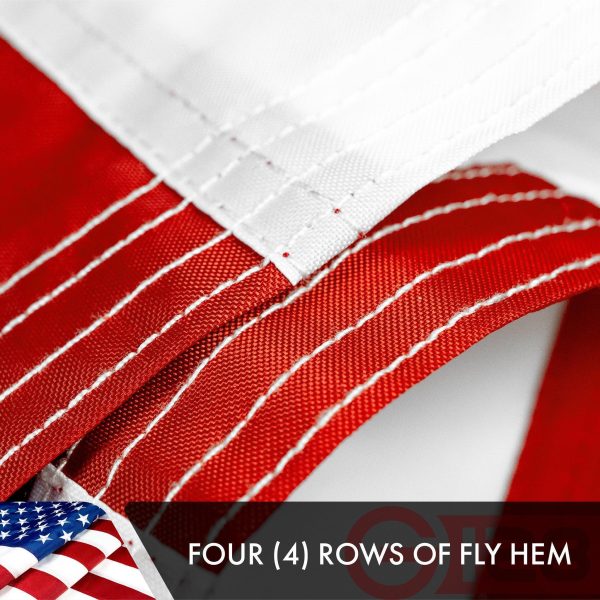 USA American Flag 3x5 Ft 10-Pack Double-sided Embroidered Polyester By G128 - Image 5
