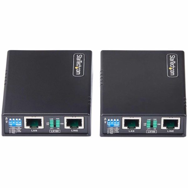 StarTech.com 10/100 Ethernet Extender Kit, Up to 0.5mi (800m), Long-Range LAN Over Single Pair Wire/RJ45 UTP, For Remote IP Camera/WiFi AP - Image 3
