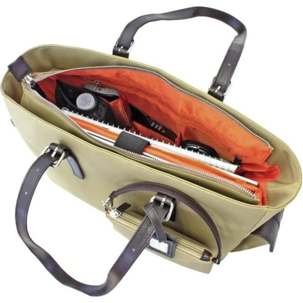 Francine Collection Slim Liberator Carrying Case (Tote) for 14" to 14.1" Notebook - Tan - Image 6