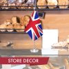 G128 United Kingdom UK Deluxe Desk Flag Set | 8.5x5.5 In | Printed 300D Polyester, with Silver Dome and Base, 15" Metal Pole, Decorations For Office, Home and Festival Events Celebration - Image 6