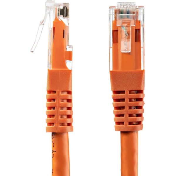 StarTech.com 20ft CAT6 Ethernet Cable - Orange Molded Gigabit - 100W PoE UTP 650MHz - Category 6 Patch Cord UL Certified Wiring/TIA - Image 3