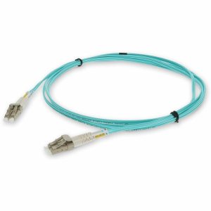 AddOn 0.3m LC (Male) to LC (Male) Aqua OM4 Duplex Fiber OFNR (Riser-Rated) Patch Cable