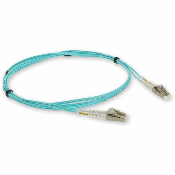 AddOn 0.3m LC (Male) to LC (Male) Aqua OM4 Duplex Fiber OFNR (Riser-Rated) Patch Cable - Image 7