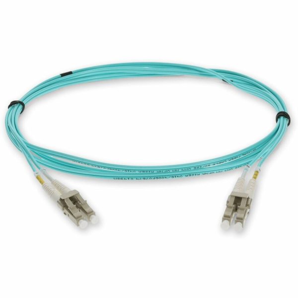 AddOn 0.3m LC (Male) to LC (Male) Aqua OM4 Duplex Fiber OFNR (Riser-Rated) Patch Cable - Image 8