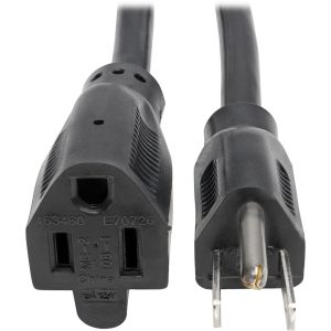 Eaton Tripp Lite Series Power Extension Cord, NEMA 5-15P to NEMA 5-15R - Heavy-Duty, 15A, 120V, 14 AWG, 10 ft. (3.05 m), Black