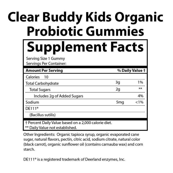 Clear Buddy Organic Kids Probiotic Gummies - Image 2