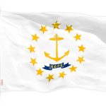 G128 Rhode Island RI State Flag | 3x5 Ft | LiteWeave Pro Series Printed 150D Polyester | Indoor/Outdoor, Vibrant Colors, Brass Grommets, Thicker and More Durable Than 100D 75D Polyester
