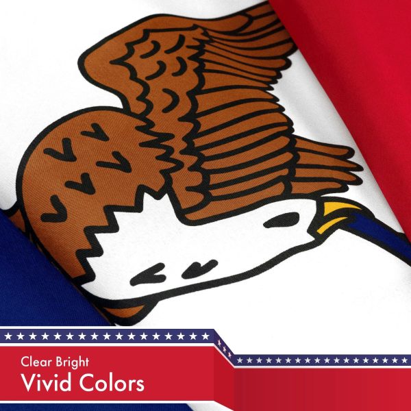 Iowa IA State Flag 3x5 Ft 10-Pack 150D Printed Polyester By G128 - Image 3