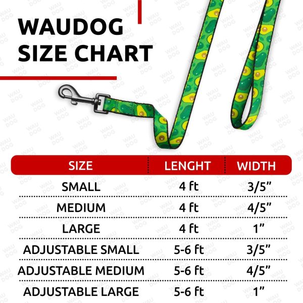 WAUDOG Nylon Dog Leash for Small Dogs and Medium Dogs 4 Ft   Strong Dog Leash for Large Dogs   Heavy Duty Dog Leashes for Large Breed Dogs & Puppy Leash for Small Boy & Girl Dogs - Image 3
