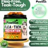Flea and Tick Prevention for Dogs Chewables   Natural Dog Flea and Tick Control Supplement   Flea & Tick Chews for Dogs   Oral Flea Pills for Dogs   Pest Defense   All Life Stages   Made in USA - Image 2