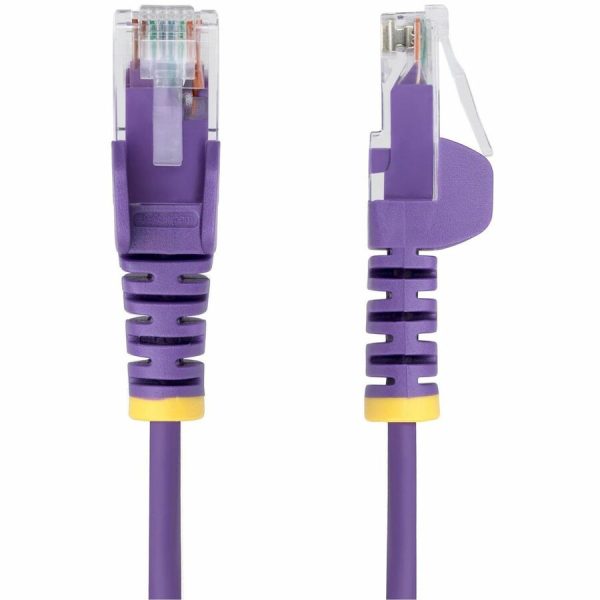 StarTech.com 5ft Purple Slim CAT6 Ethernet Cable, Slim Snagless RJ45, UTP, LSZH, 28AWG Bare Copper, Slim Network Patch Cord, Fluke Tested - Image 2