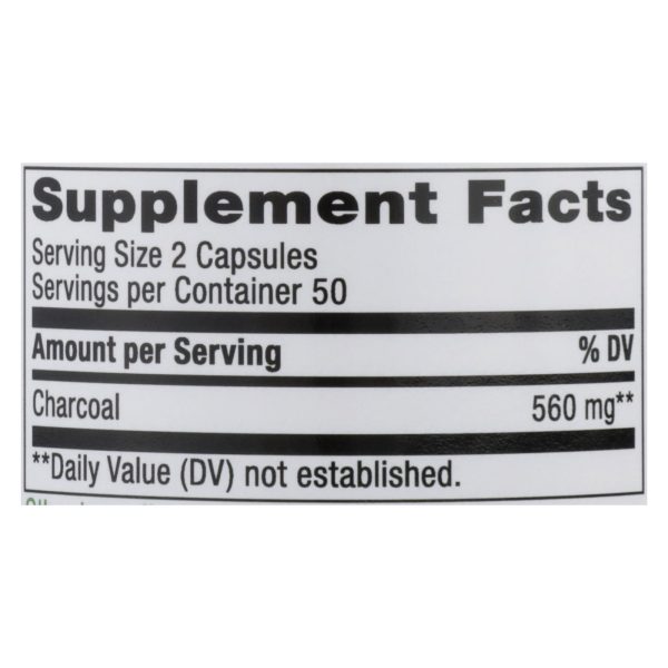 Nature's Way - Activated Charcoal - 280 mg - 100 Capsules - Image 3