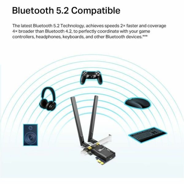 TP-Link Archer TX20E - AX1800 Dual Band Wi-Fi 6 Bluetooth 5.2 PCI Express Adapter - Image 5