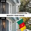 G128 Combo Pack: 6 Feet Tangle Free Spinning Flagpole (White) Cameroon Cameroonian Flag 3x5 ft Printed 150D Brass Grommets (Flag Included) Aluminum Flag Pole - Image 3
