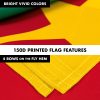 G128 Combo Pack: 6 Feet Tangle Free Spinning Flagpole (White) Cameroon Cameroonian Flag 3x5 ft Printed 150D Brass Grommets (Flag Included) Aluminum Flag Pole - Image 5