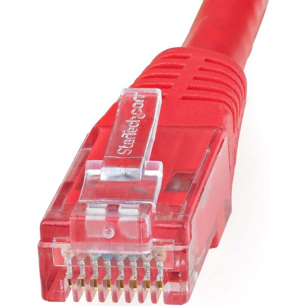 StarTech.com 10ft CAT6 Ethernet Cable - Red Molded Gigabit - 100W PoE UTP 650MHz - Category 6 Patch Cord UL Certified Wiring/TIA - Image 2